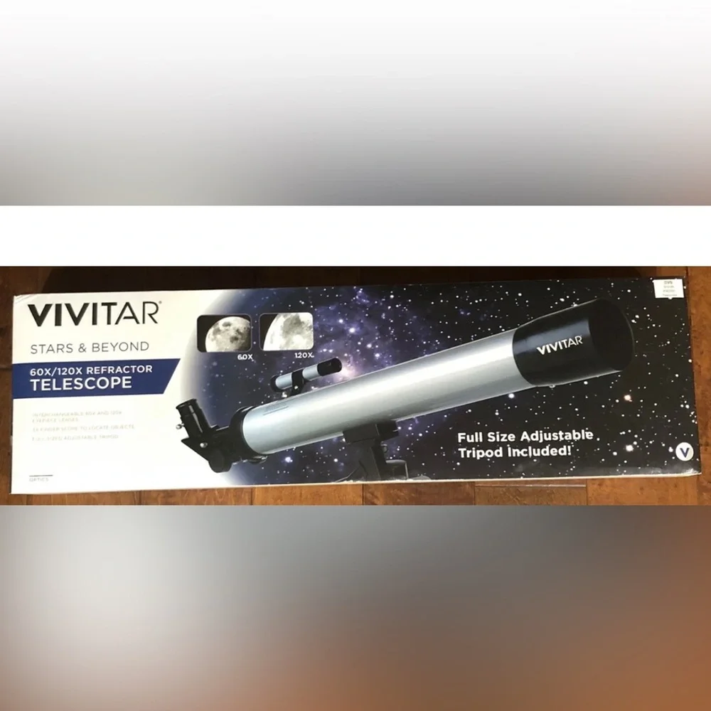 Vivitar TEL-50600 50mm Refractor Telescope with Adjustable Tripod (New)
